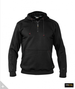 DASSY® Indy (300318) Kapuzensweatshirt  schwarz Fb 0783